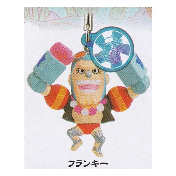 ONE PIECE LOG MEMORIES SEASONS One-piece rog memory z season z sea water . Franky gachapon strap figure 