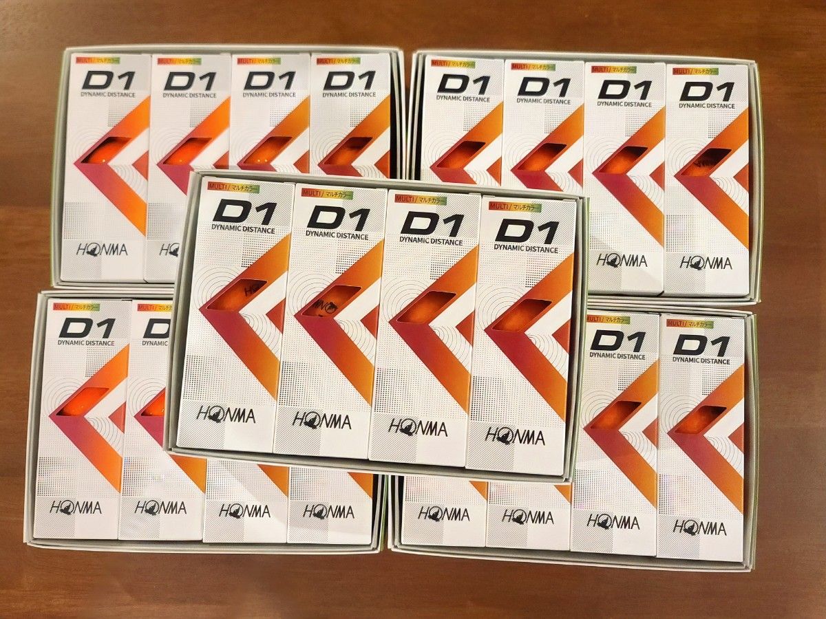 本間ゴルフ - オレンジ　ゴルフボール　D1　5ダース　60個　ホンマ　ディスタンス ボール,HONMA D1ボール (2024年モデル・ダース単位) | HONMA直営