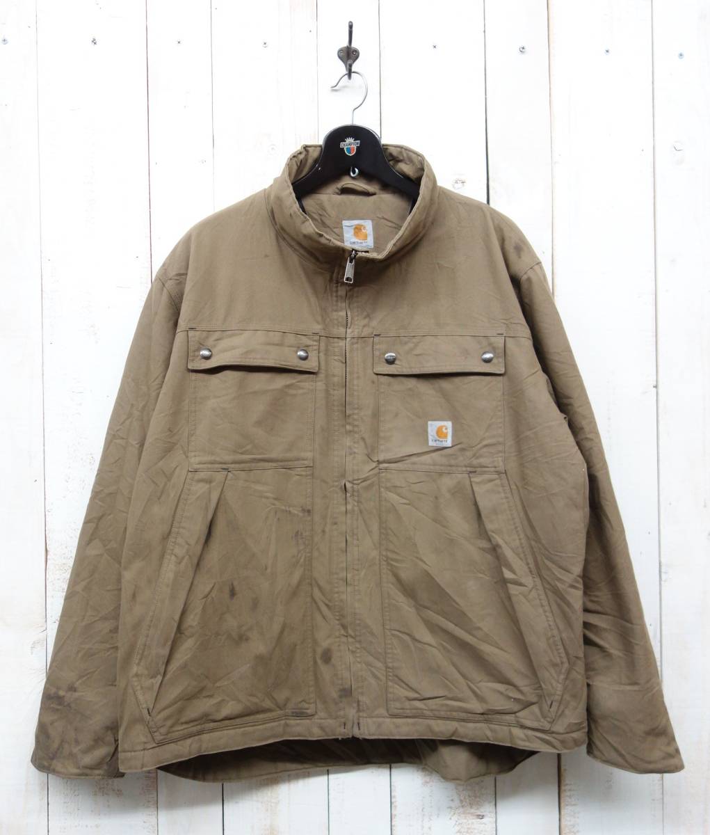 Carhartt カーハート ＊Woodward Traditional Jacket ワークジャケット　＊100107　908　カーキ系　XLサイズ＊QUICK DUCK 速乾ダック地　　_画像1