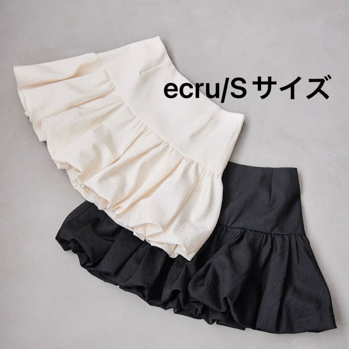 Bubble Mini Skirt ecru Sサイズ Bubble Mini Skirt ecru Sサイズ