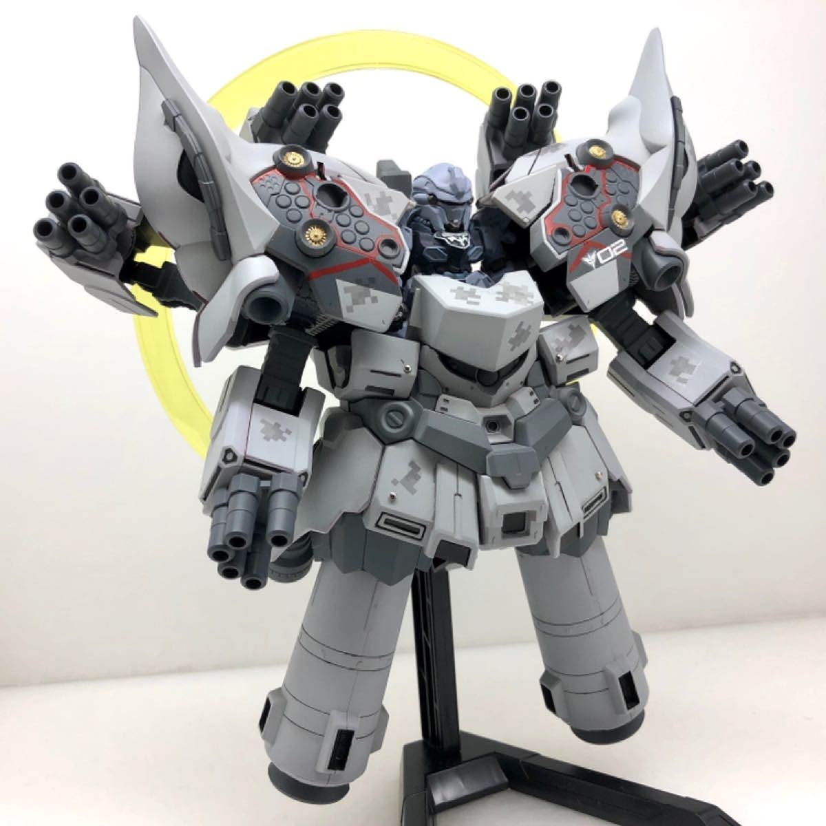 ネオジオング 改造品 ガンダムコンバージ 塗装済み シナンジュスタイン