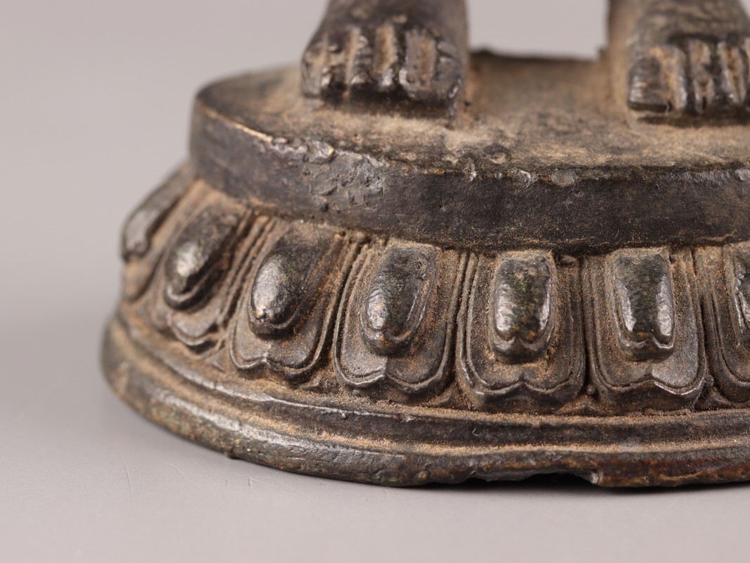 中国古玩 唐物 仏教美術 古銅造 仏像 豆仏 二点 時代物 極上品 中国古玩 唐物 仏教美術 古銅造 仏像 豆仏 二点 時代物 極上品