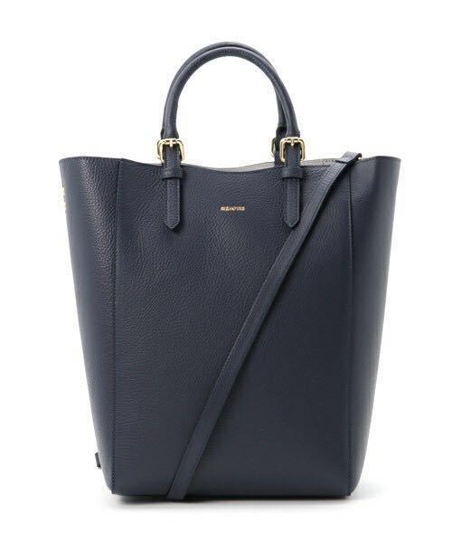 公式 新品 *RIEMPIRE カーフレザーバッグ*ネイビー ジャーナル