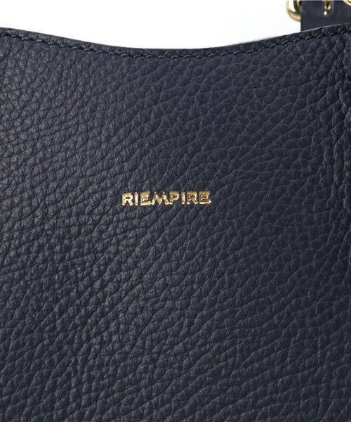  new goods *RIEMPIRE car f leather bag * navy Journal Standard buy Italy made liempi-re