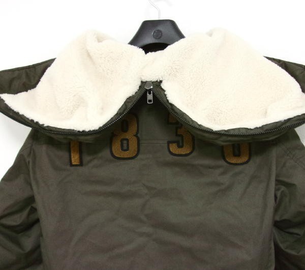 新品★WOOLRICH★ウールリッチ★MILITARY BOMBER★ミリタリーダウンジャケット★Ｍ★カーキ★テフロン_画像7