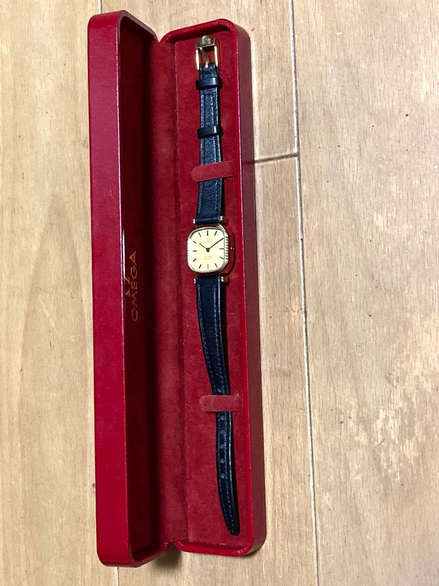 美品 OMEGA オメガ デビル 純正革ベルト プッシュ式 レディース 美品 OMEGA オメガ デビル 純正革ベルト プッシュ式 レディース