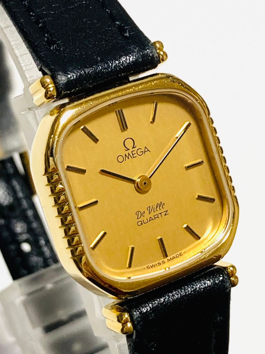 美品 OMEGA オメガ デビル 純正革ベルト プッシュ式 レディース 美品 OMEGA オメガ デビル 純正革ベルト プッシュ式 レディース