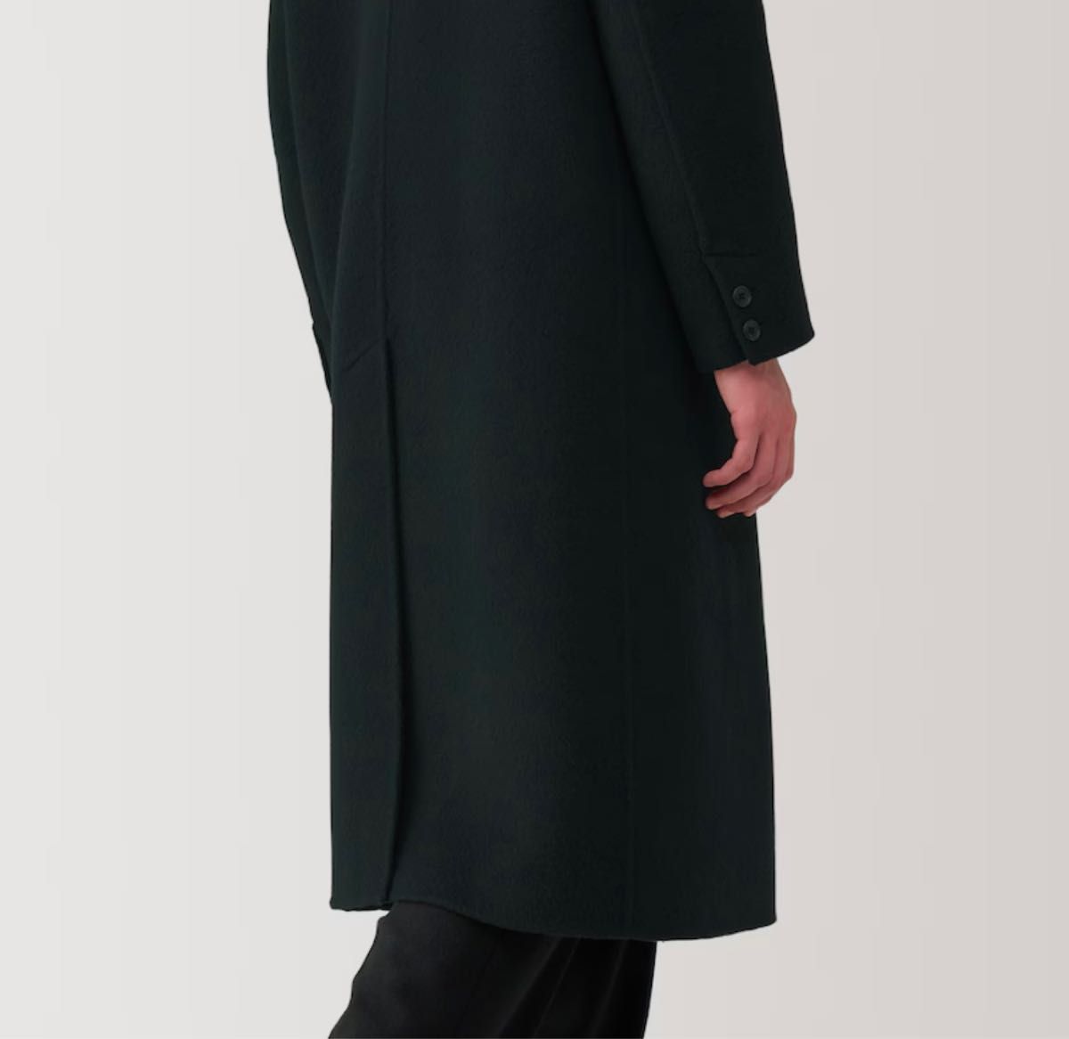 新品】 Muji Labo カシミア混 チェスターコート L ブラック 無印 新品】 Muji Labo カシミア混 チェスターコート L ブラック 無印