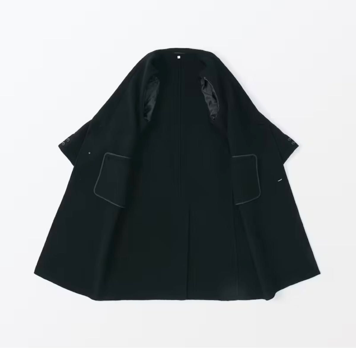 新品】 Muji Labo カシミア混 チェスターコート L ブラック 無印 新品】 Muji Labo カシミア混 チェスターコート L ブラック 無印
