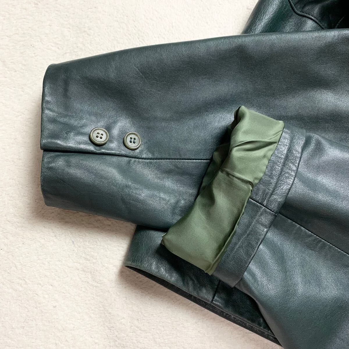 希少XL ランバン【極上のラムレザー】LANVIN テーラード 希少XL ランバン【極上のラムレザー】LANVIN テーラード