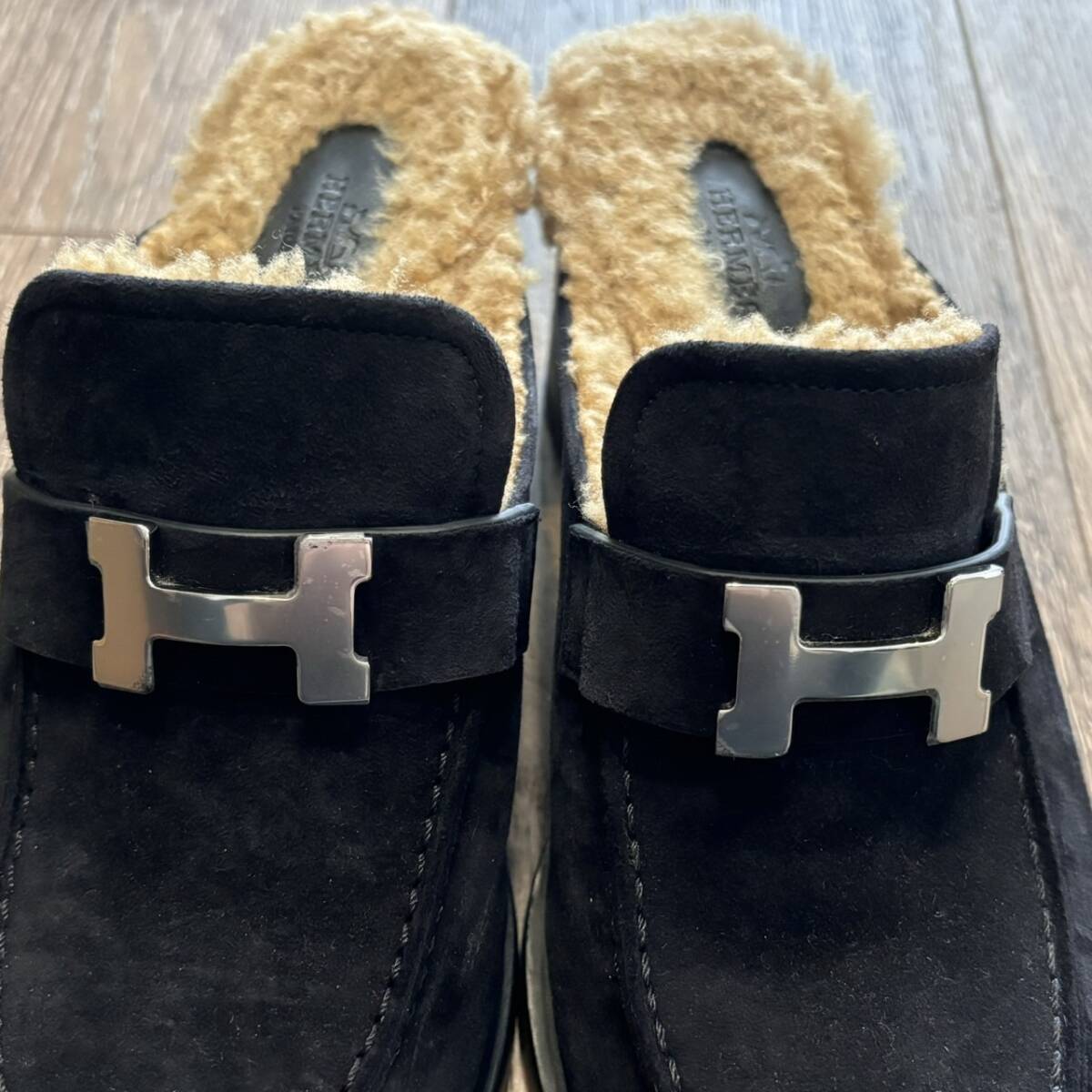 hermes エルメス ミュール フロール ボアヒールサンダル 靴 hermes エルメス ミュール フロール ボアヒールサンダル 靴