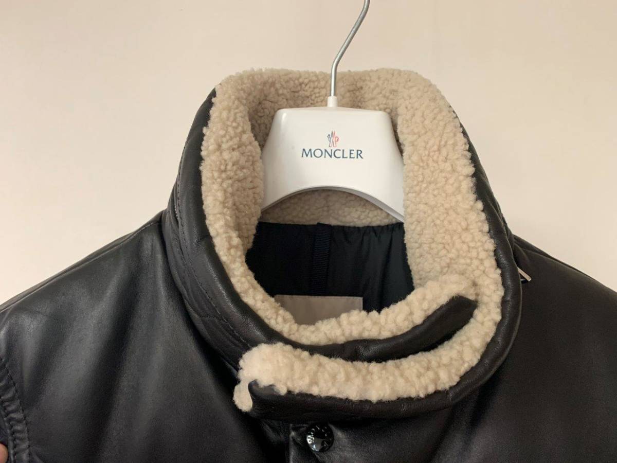 ムートン×レザー×ナイロンの傑作 17-18AW モンクレール 100%正規新品