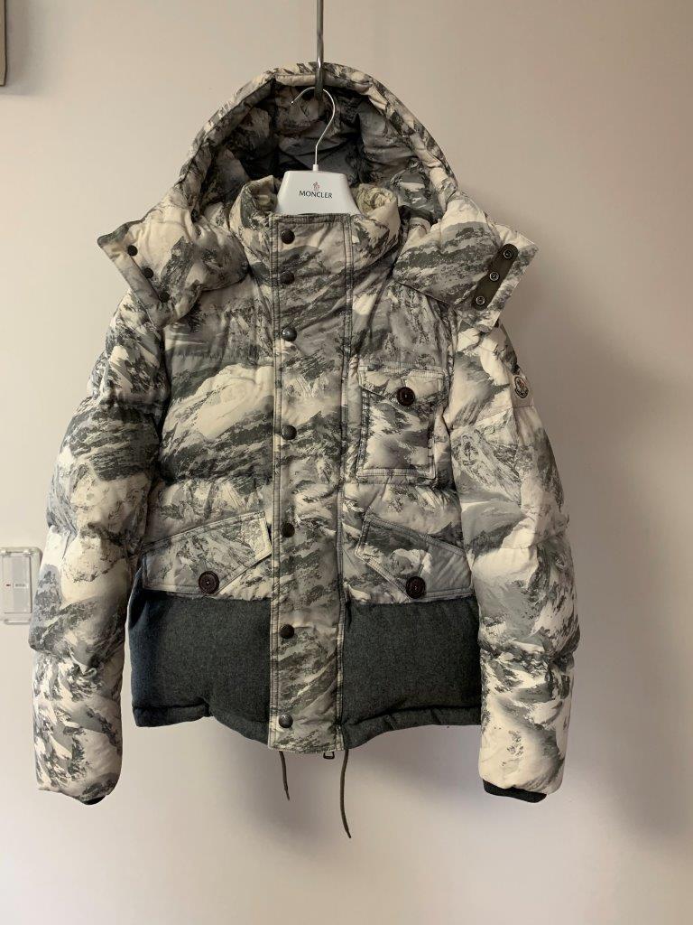 幻のスノーカモフラージュ雪山迷彩 14AW モンクレール ダウン ジャケット EVETTES 国内正規美品 定価28.4万円 コート size0