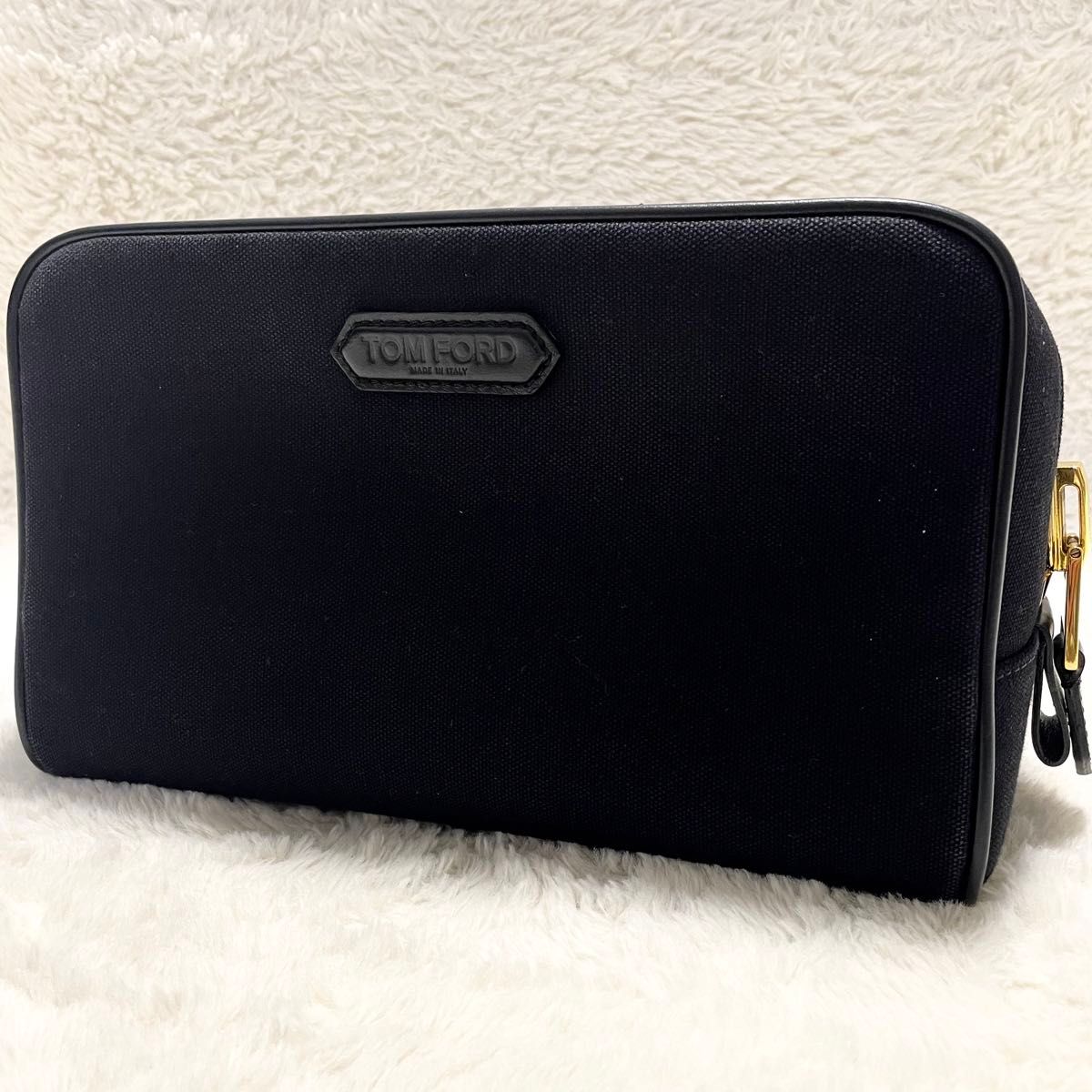 TOMFORD ロゴパッチフレアトラウザー 【関税込】 TOM FORD トムフォード ロゴ キャンバス レザー クラッチバッグ