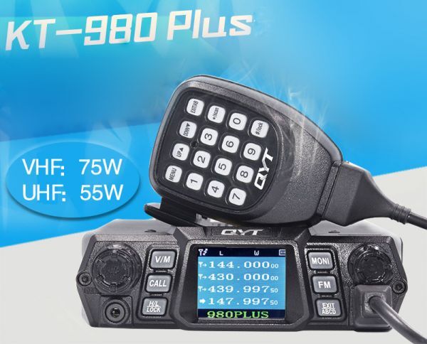 ☆最大75W☆「QYT KT-980 PLUS」デュアルワイド トランシーバー ☆最大75W☆「QYT KT-980 PLUS」デュアルワイド トランシーバー