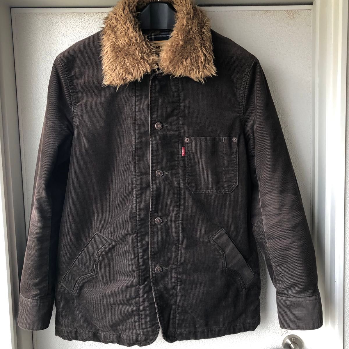 美品》Levi's リーバイス コーデュロイ ジャケット 襟ボア着脱可 美品》Levi's リーバイス コーデュロイ ジャケット 襟ボア着脱可