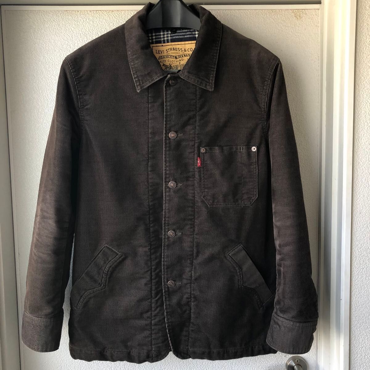 美品》Levi's リーバイス コーデュロイ ジャケット 襟ボア着脱可 美品》Levi's リーバイス コーデュロイ ジャケット 襟ボア着脱可