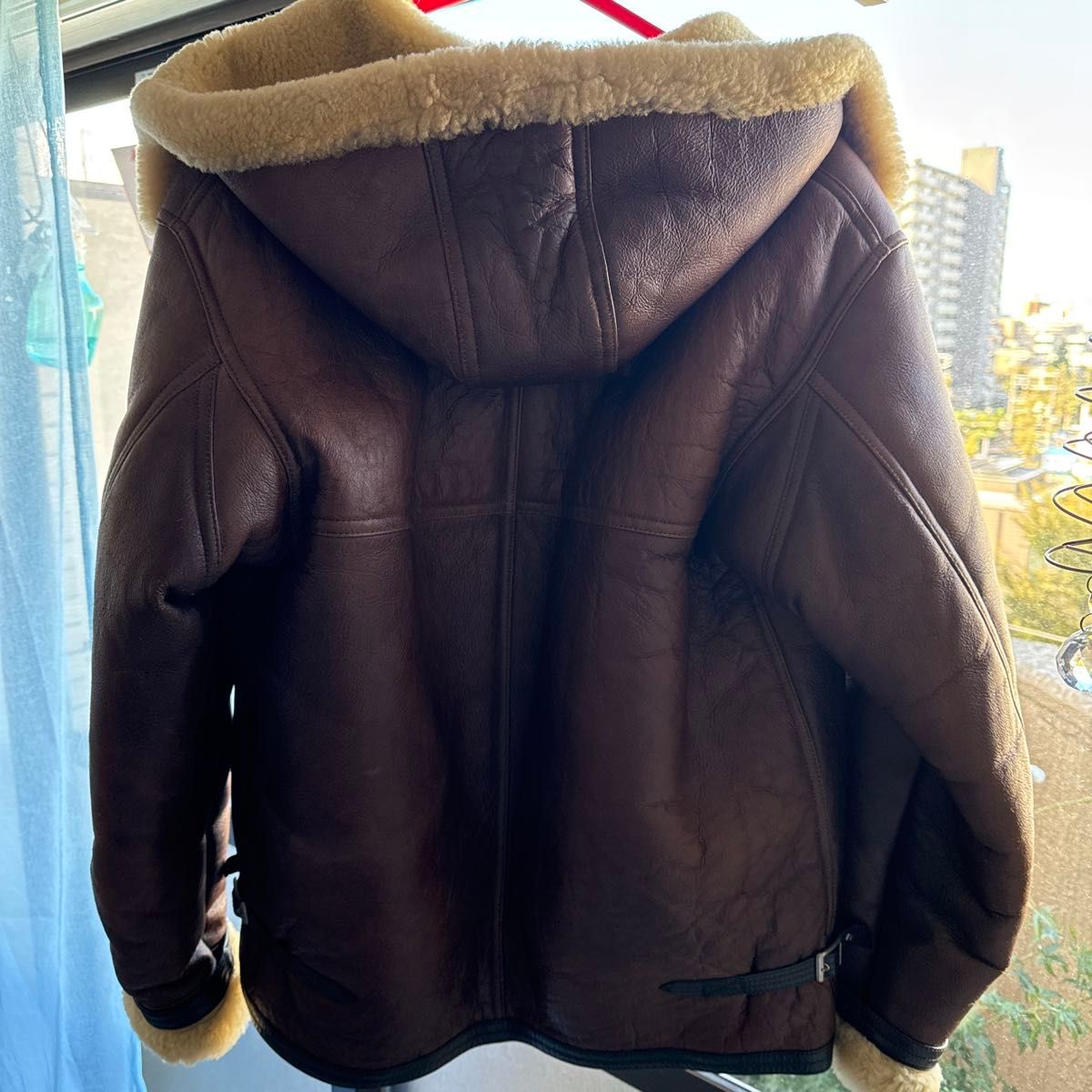 フライトジャケット sheepskin 日本製 a bathing ape ブラウン フライトジャケット sheepskin 日本製 a bathing ape ブラウン