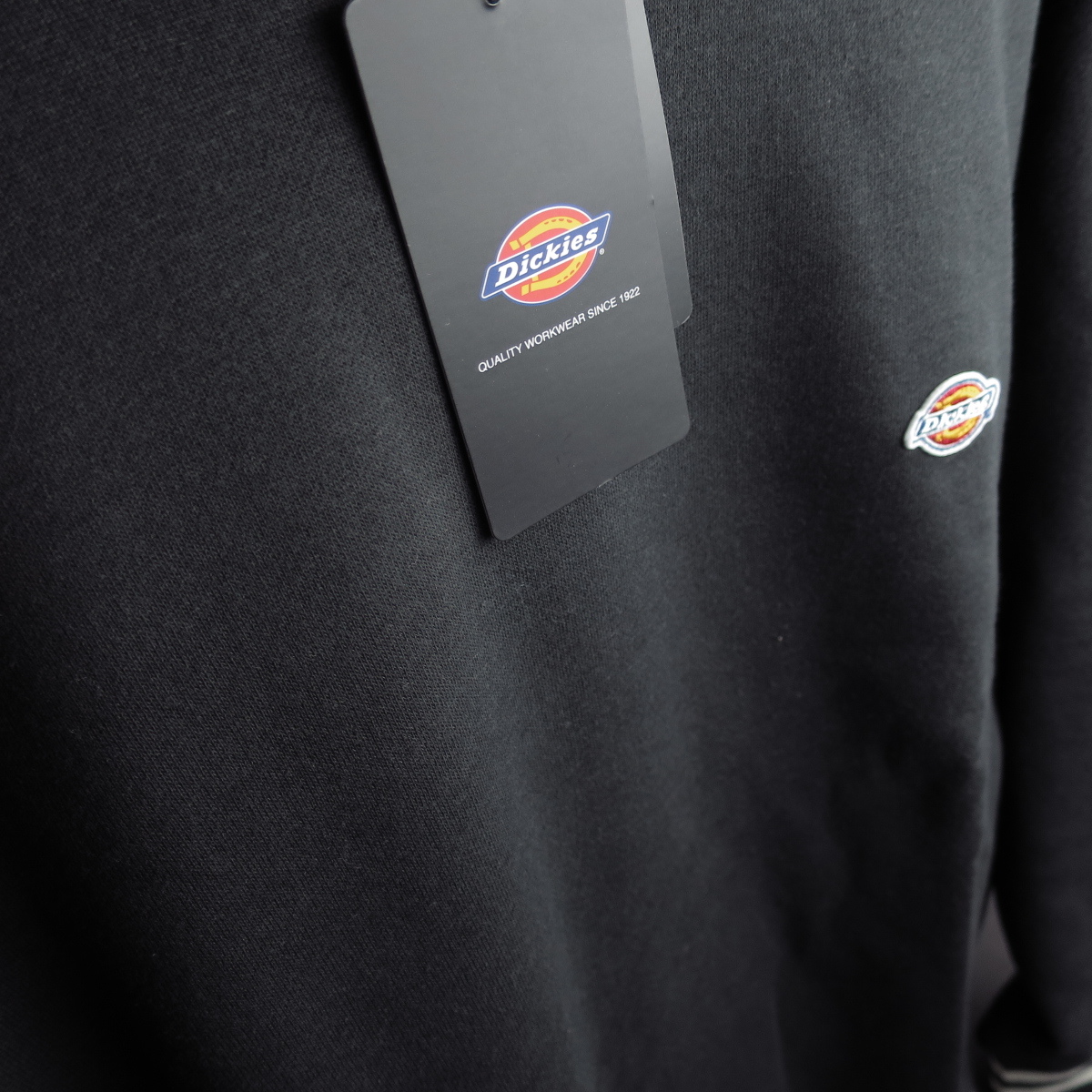  new goods *Dickies/ Dickies /. badge rib line big Silhouette sweat 6534/48chi/[M]