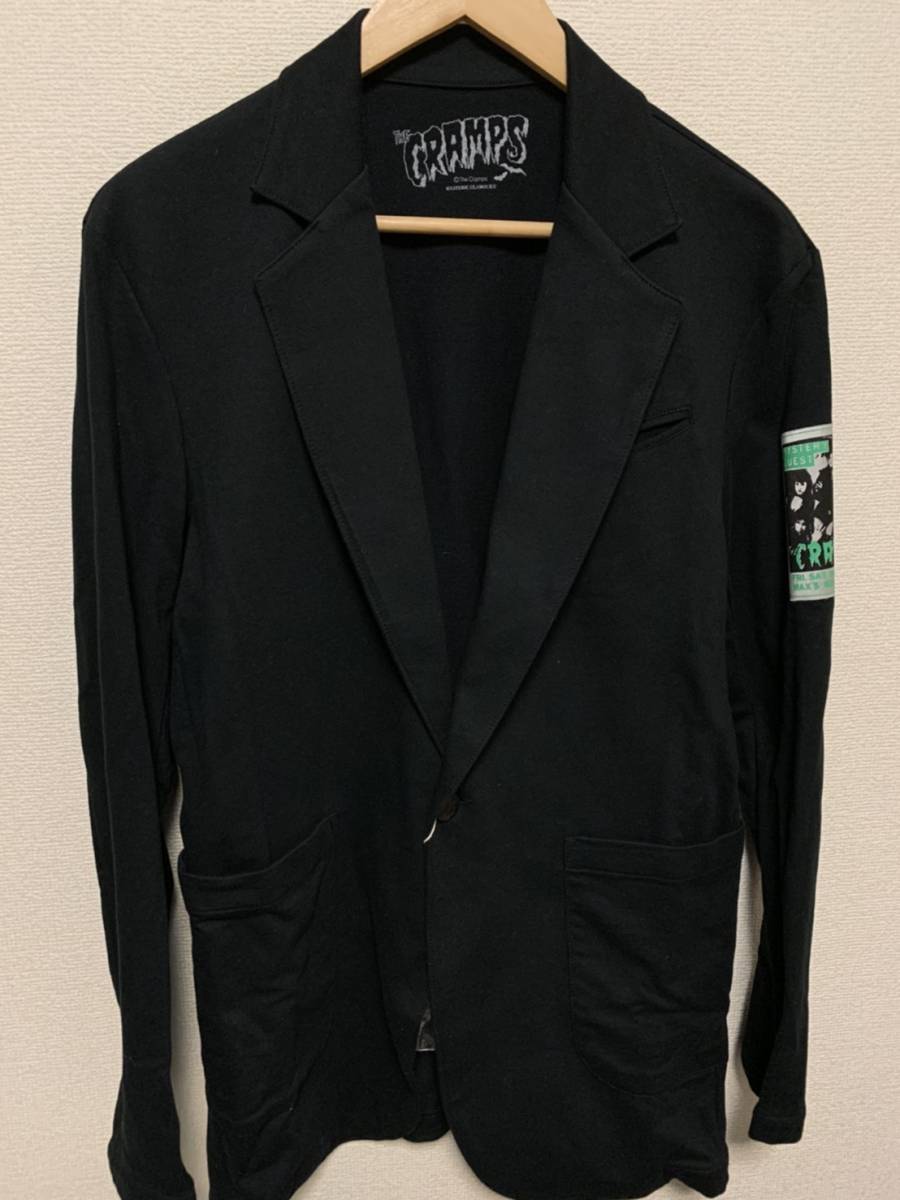 * переговоры о снижении цены есть * Hysteric Glamour THE CRAMPS девушка нашивка tailored jacket L450* новый товар не использовался с биркой hysteric ценный снижение цены 