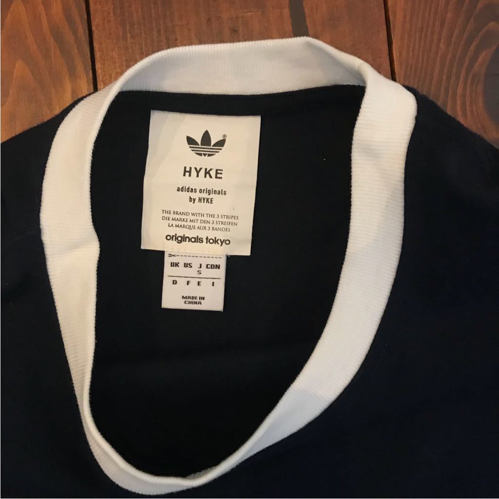  beautiful goods collaboration!adidas Originals by HYKEasi men to Lee One-piece high k dress Adidas Originals special order limitation × navy dark blue 