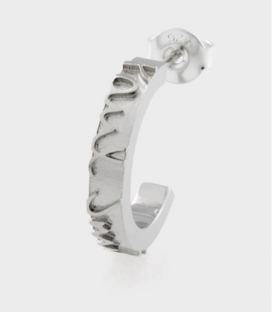Paul Smith カービングロゴCarving logoピアス シルバー メンズ Paul Smith カービングロゴCarving logoピアス シルバー メンズ