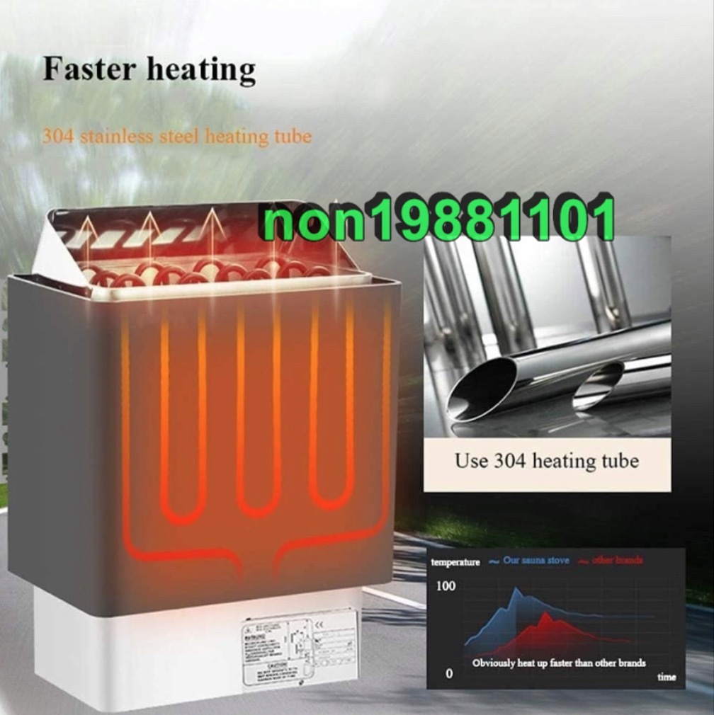 サウナヒーター、ホームサウナ、3-9kw 30~110℃過熱保護 サウナヒーター、ホームサウナ、3-9kw 30~110℃過熱保護