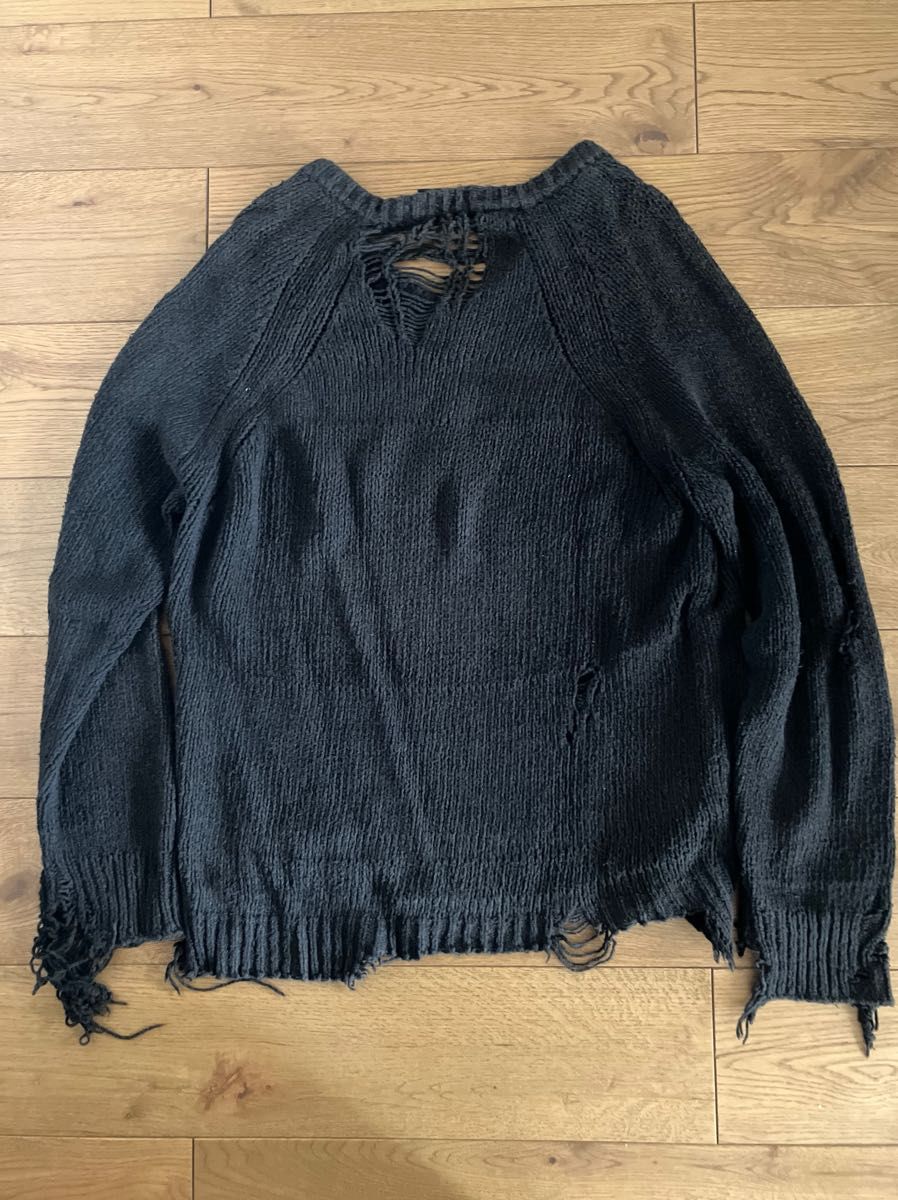 number nine ナンバーナイン 03aw グランジニット ダメージ宮下 number nine ナンバーナイン 03aw グランジニット ダメージ宮下