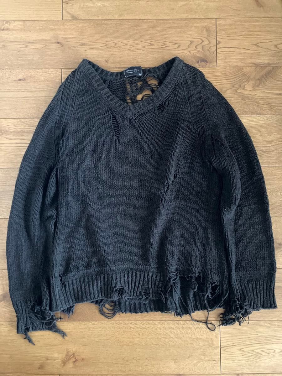 number nine ナンバーナイン 03aw グランジニット ダメージ宮下 number nine ナンバーナイン 03aw グランジニット ダメージ宮下