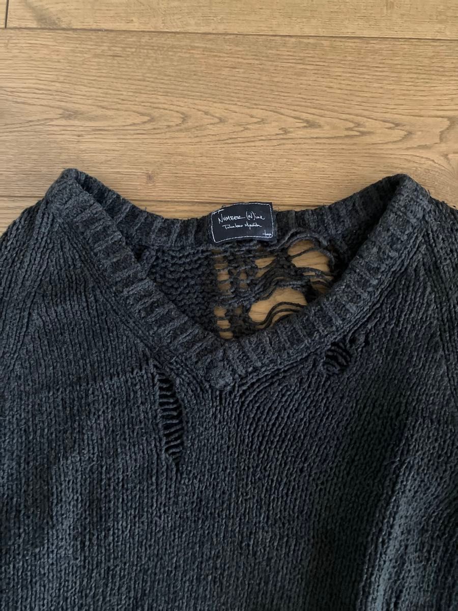 number nine ナンバーナイン 03aw グランジニット ダメージ宮下 number nine ナンバーナイン 03aw グランジニット ダメージ宮下