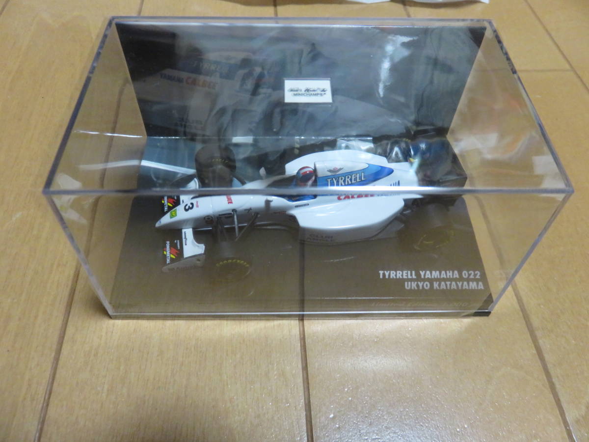 最も早い日本人F1ドライバー　片山右京　1/43 ミニチャンプス（PMA）ティレル　ヤマハ　022　特別パッケージ　美品