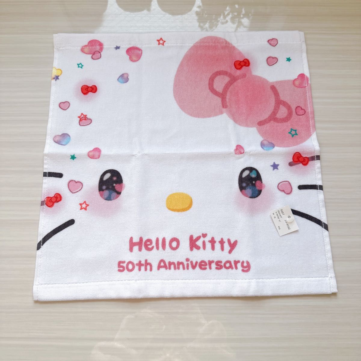 レアハンドタオル50周年ハローキティちゃんアンティークご当地キティ ハローキティ50周年ハンドタオル タオル サンリオ キティちゃん