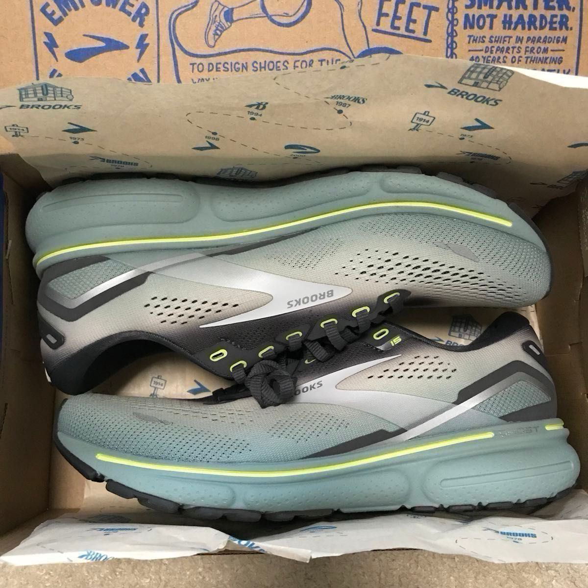 BROOKS ブルックス スニーカー Ghost15 ゴースト15 Dワイズ ランニング シューズ 靴 メンズ 男性 25.5