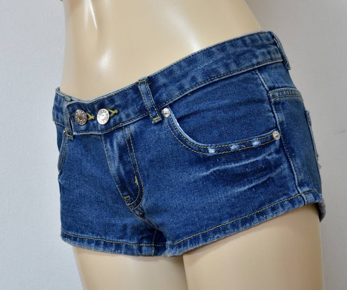 未使用】デニム ホットパンツ 美尻カット サイズM(タグ付き 未使用】デニム ホットパンツ 美尻カット サイズM(タグ付き