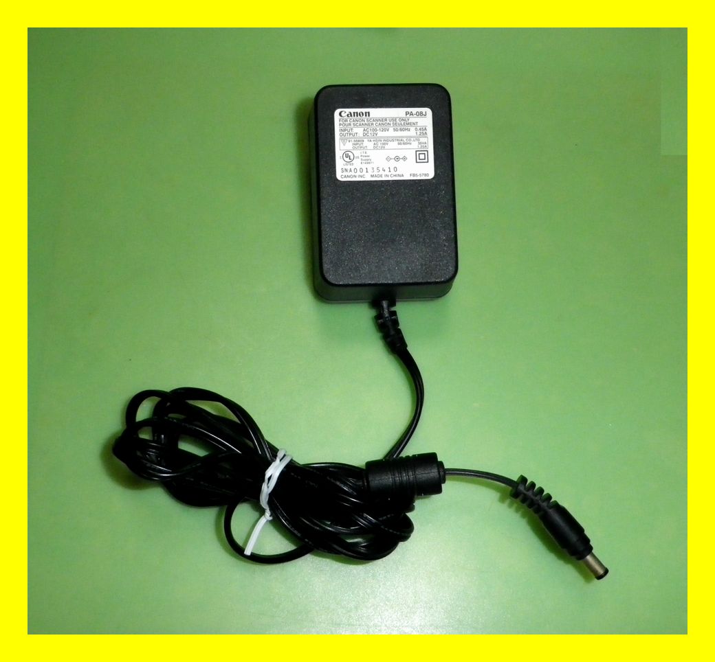 AC adapter 12V 1.25A Canon PA-08J used 