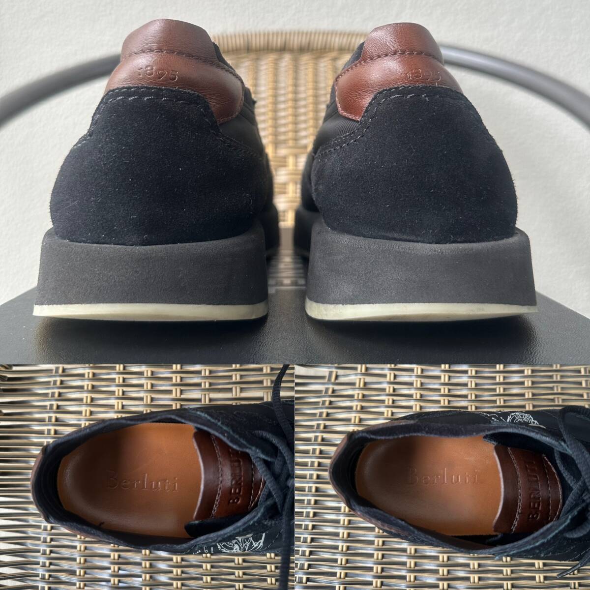 定価17 1万 BERLUTI Light Track Suede Leather Nylon Sneakers 定価17 1万 BERLUTI Light Track Suede Leather Nylon Sneakers