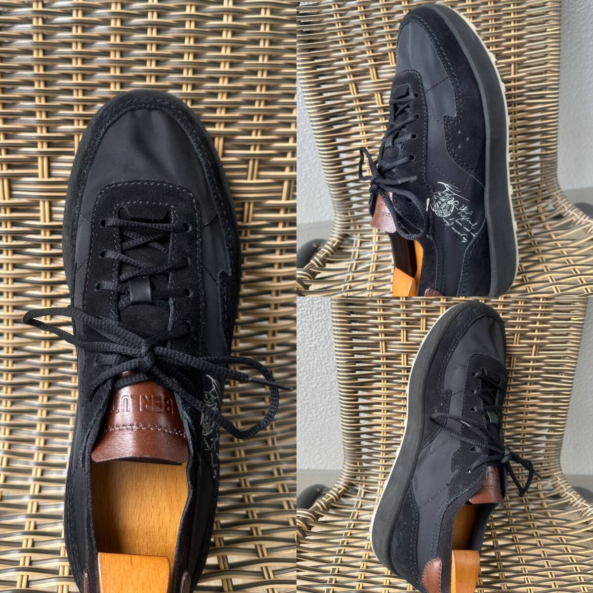 定価17 1万 BERLUTI Light Track Suede Leather Nylon Sneakers 定価17 1万 BERLUTI Light Track Suede Leather Nylon Sneakers