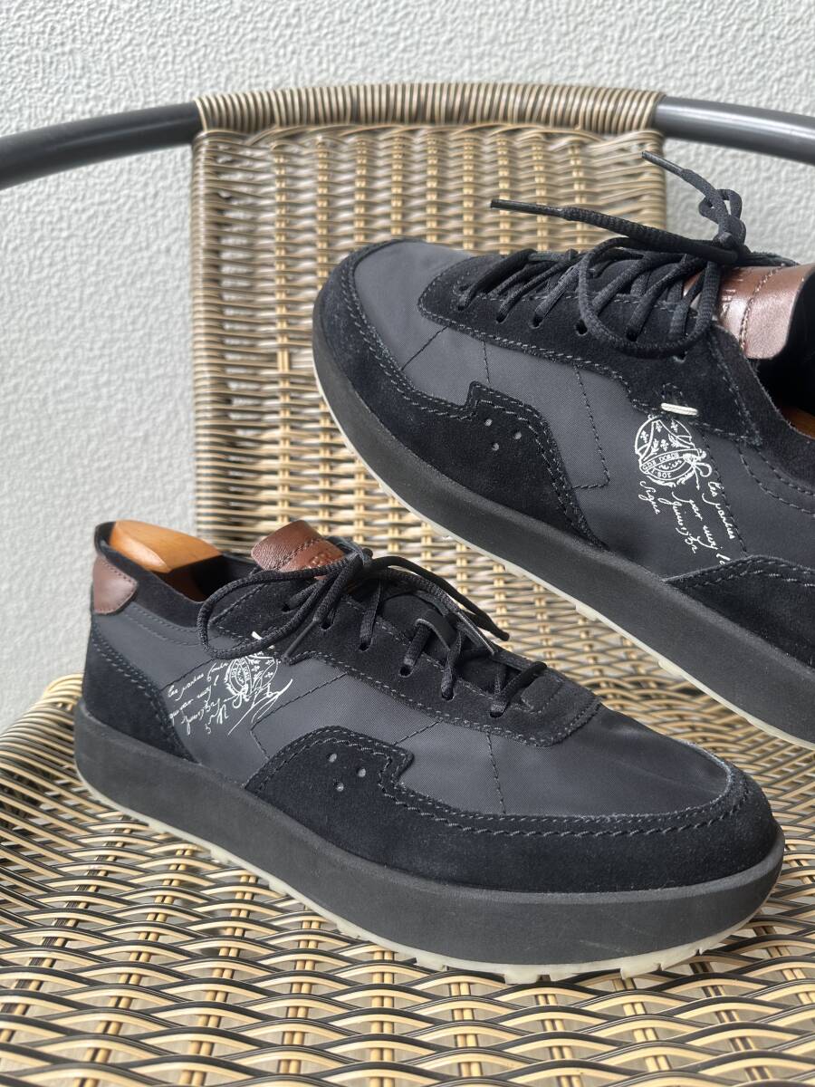 定価17 1万 BERLUTI Light Track Suede Leather Nylon Sneakers 定価17 1万 BERLUTI Light Track Suede Leather Nylon Sneakers
