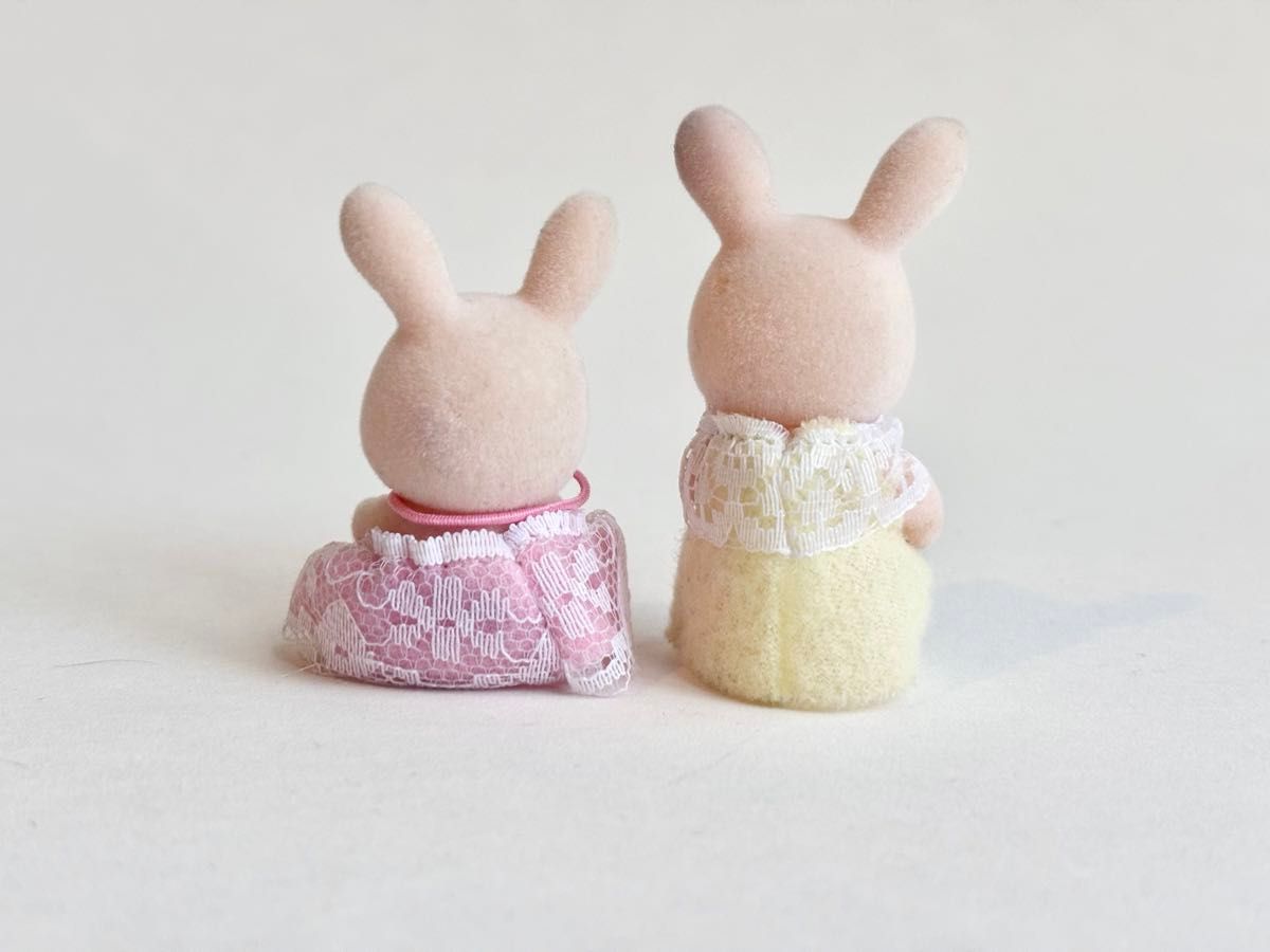 シルバニアファミリー ピンクわたウサギのふたごちゃん 赤ちゃん シルバニアファミリー ピンクわたウサギのふたごちゃん 赤ちゃん