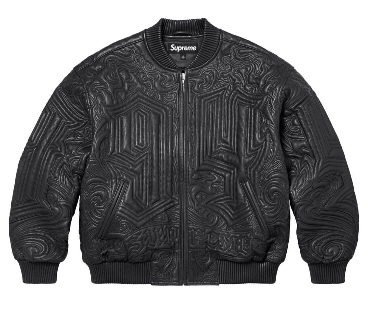 Supreme Mister Cartoon Embroidered Leather Jacket XL|Yahoo Supreme Mister Cartoon Embroidered Leather Jacket XL|Yahoo