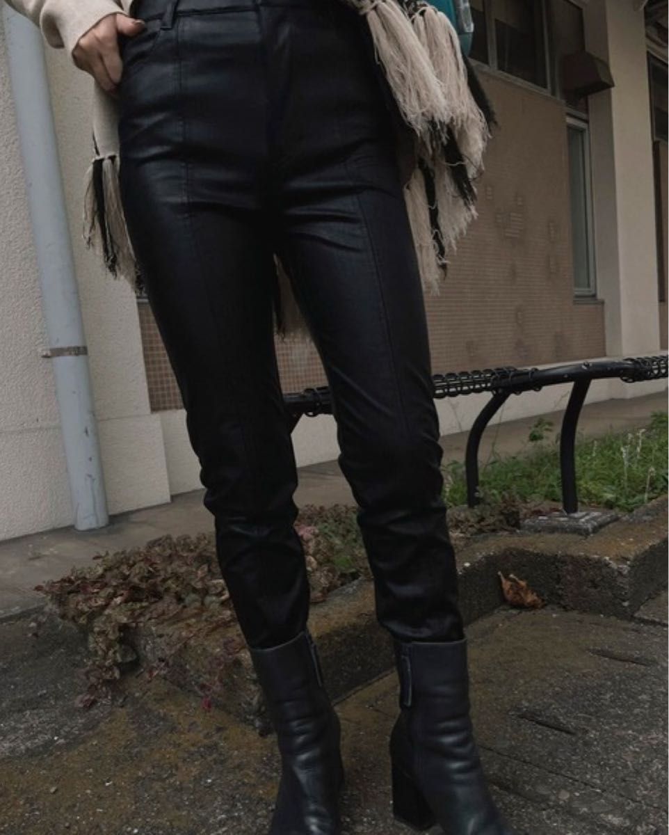 AMERI FAKE LEATHER SKINNY PANT アメリ フェイクレザースキニー AMERI FAKE LEATHER SKINNY PANT アメリ フェイクレザースキニー