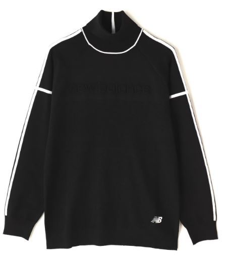 セール 一番安い 35%OFF《2024年秋冬》ニューバランス 012-4274001(010)黒(6/LL) 長袖タートルネックプルオーバー その他