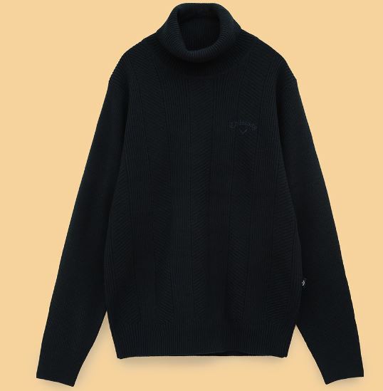 ファッションシーンで話題のこれから流行るブランド12選 35%OFF《2024年秋冬》キャロウェイ 長袖タートルネックニット C24218107(1120)ネイビー(LL) セーター