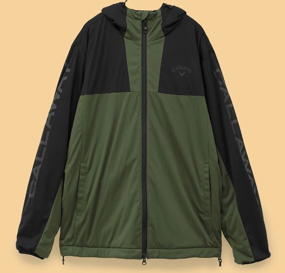 高感度ショップで2023年売れたブランド 35%OFF《2024年秋冬》キャロウェイ C24215106(1180)カーキ(3L) 長袖フルジップブルゾン キャロウェイ