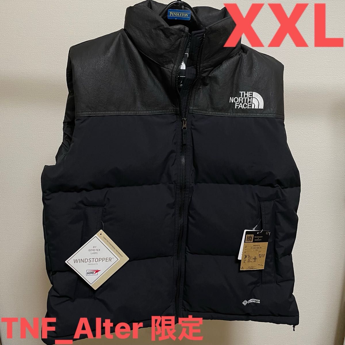 ノースフェイスオルター限定 GTX LEATHER NUPTSE VEST【XXL ノースフェイスオルター限定 GTX LEATHER NUPTSE VEST【XXL