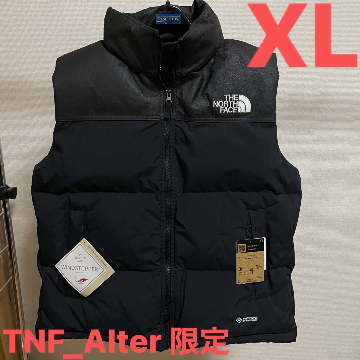 ノースフェイスオルター限定 GTX LEATHER NUPTSE VEST【XL ノースフェイスオルター限定 GTX LEATHER NUPTSE VEST【XL