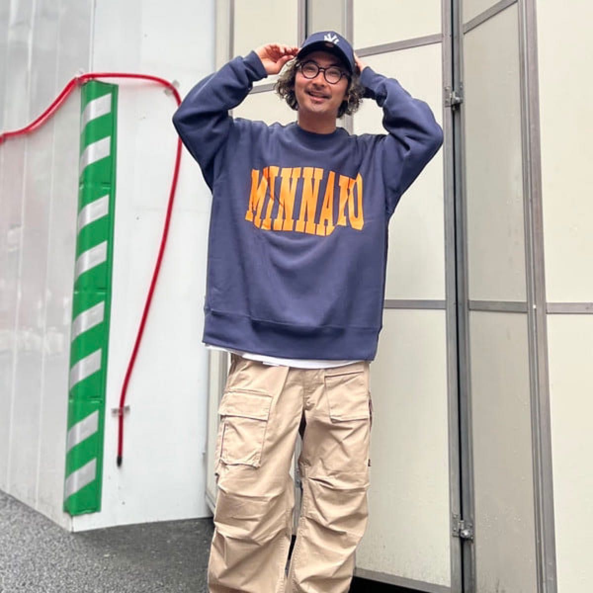 Champion × BEAMS × MINNANO】Logo Crew Neck Sweat【L Champion × BEAMS × MINNANO】Logo Crew Neck Sweat【L