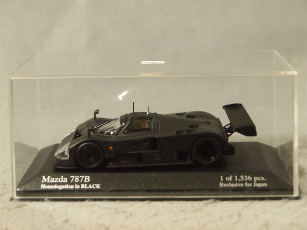 MAZDA 787B Homologation in Black 京商/Minichamps 1/43【紙箱無】