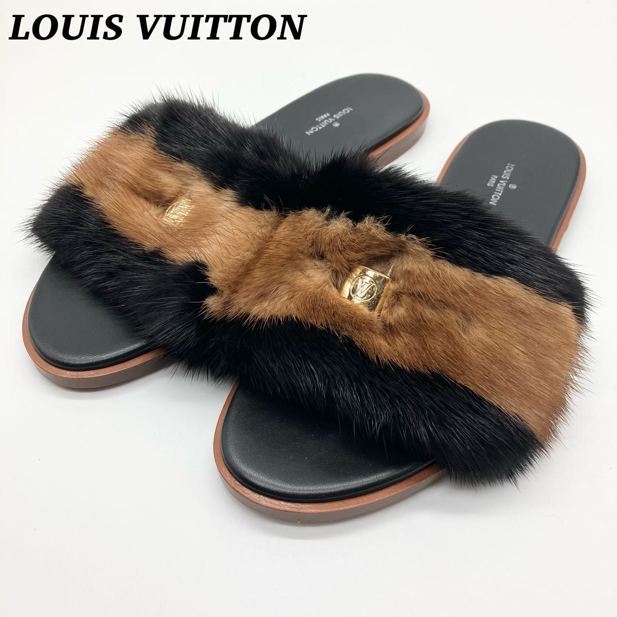 美品】 LOUIS VUITTON ルイヴィトン ミンクファー カデナ 美品】 LOUIS VUITTON ルイヴィトン ミンクファー カデナ