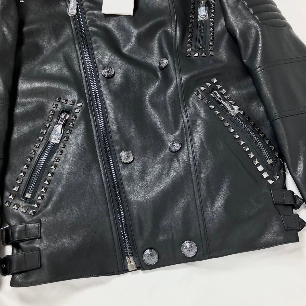 タグ付き未使用】BALMAIN バルマン ライダースジャケット タグ付き未使用】BALMAIN バルマン ライダースジャケット